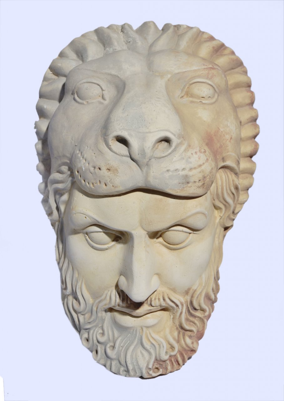Hercules large greek plaster mask