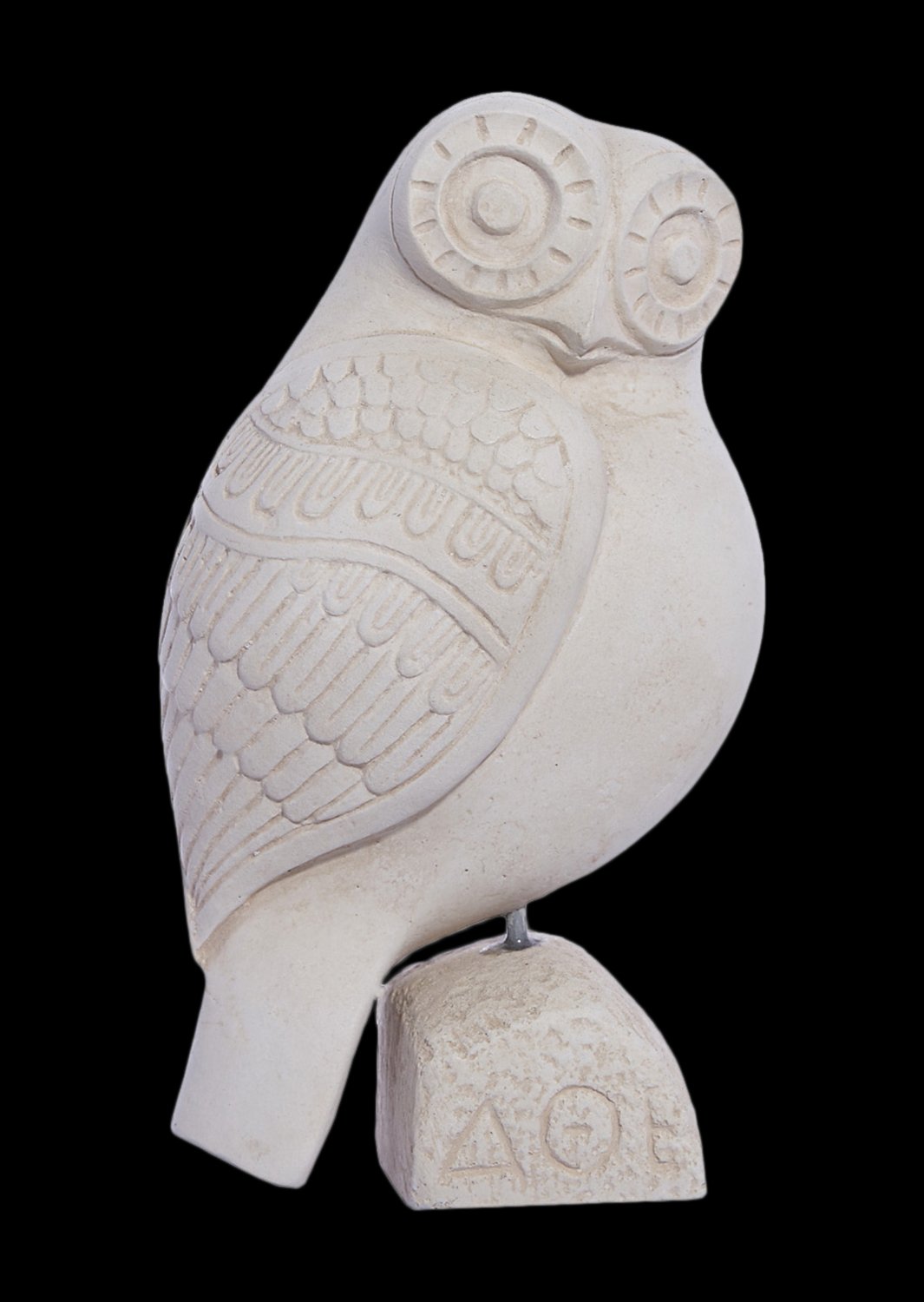 Owl plaster statue, the symbol of wisdom (No.2)
