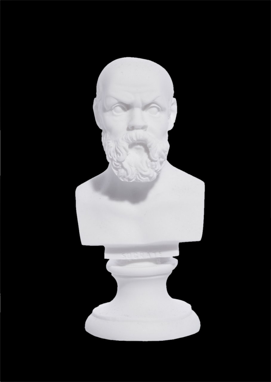 Socrates greek alabaster bust statue
