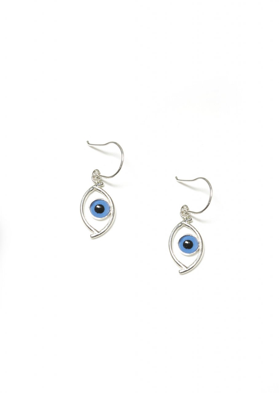 The Humsa Evil Eye Hoop Earrings  BlueStonecom