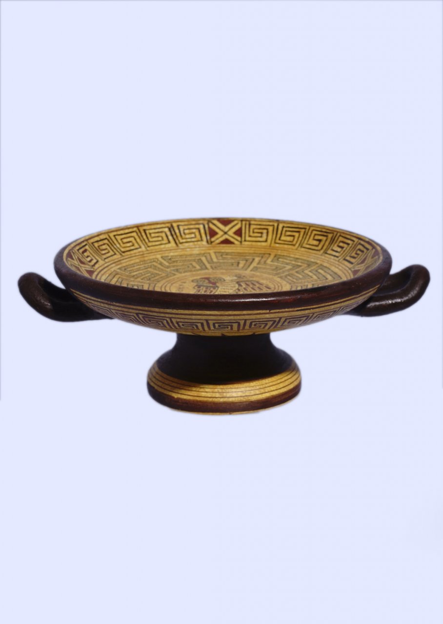 Geometric kylix with owl