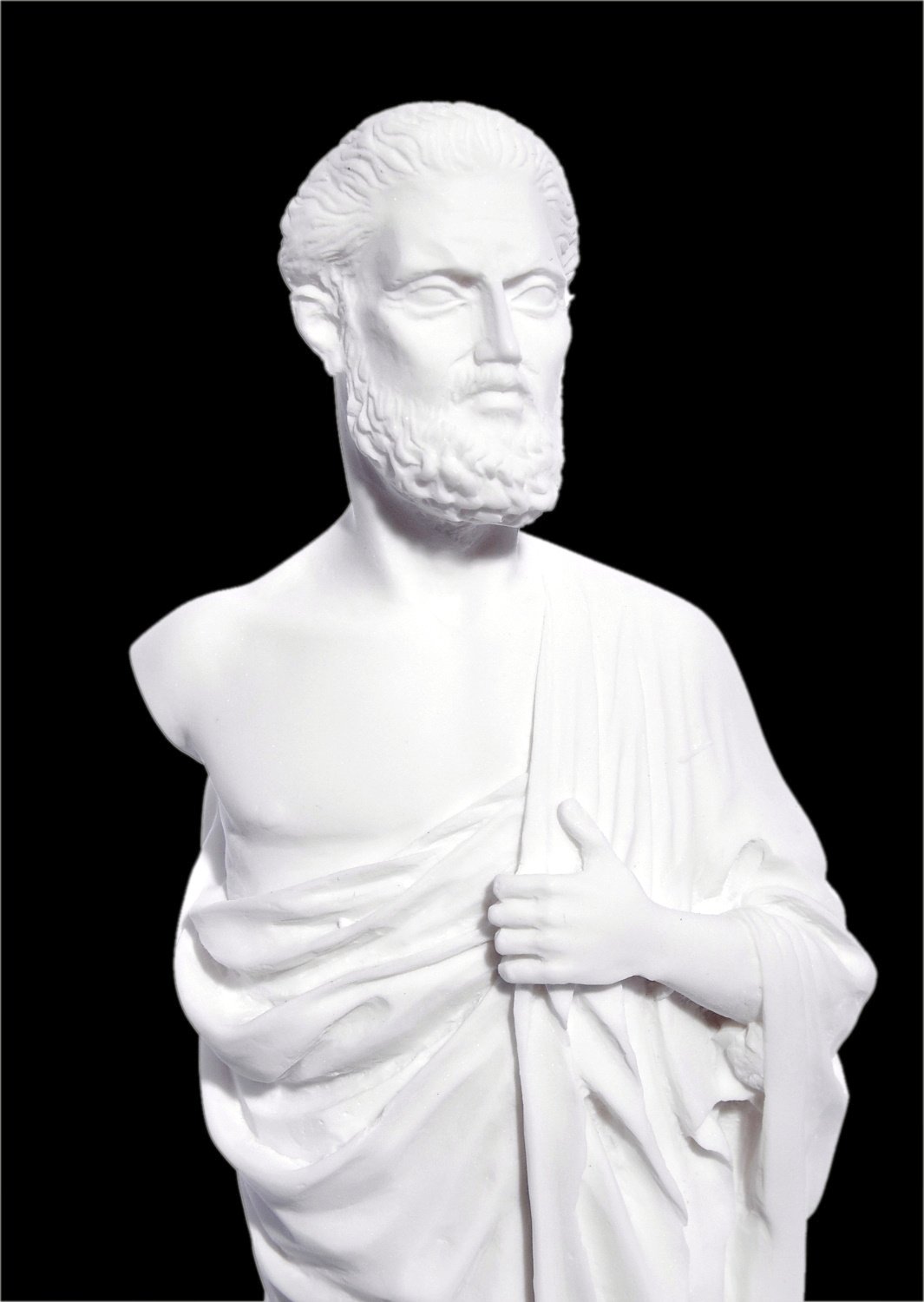 Hippocrates greek alabaster statue