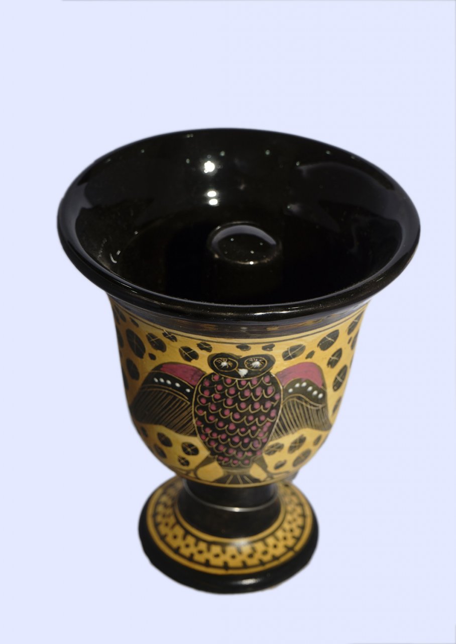 Pythagoras Ceramic Cup with Owl