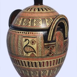 Boeotian pyxis with geometric decoration 2