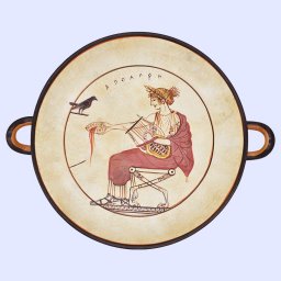 Kylix of Apollo, greek pottery replica 1