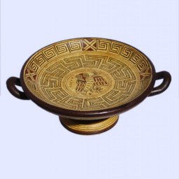 Geometric kylix with owl 1