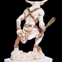 Minotaur greek alabaster statue 3