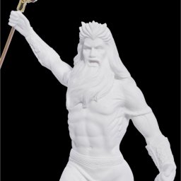 Poseidon with trident greek alabaster statue 4