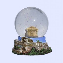 Parthenon Snowglobe - Acropolis, base decorated with relief of Acropolis 1