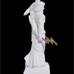 Zeus with eagle and thunder, greek alabaster statue 4